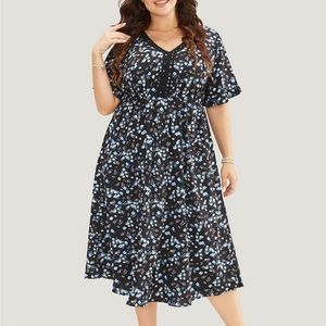 Short sleeve floral dress